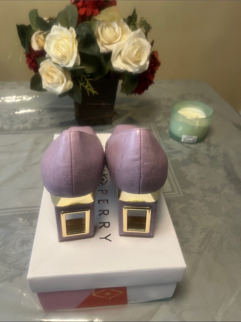 Katy Perry Collections Lavender Square-Toe Pumps